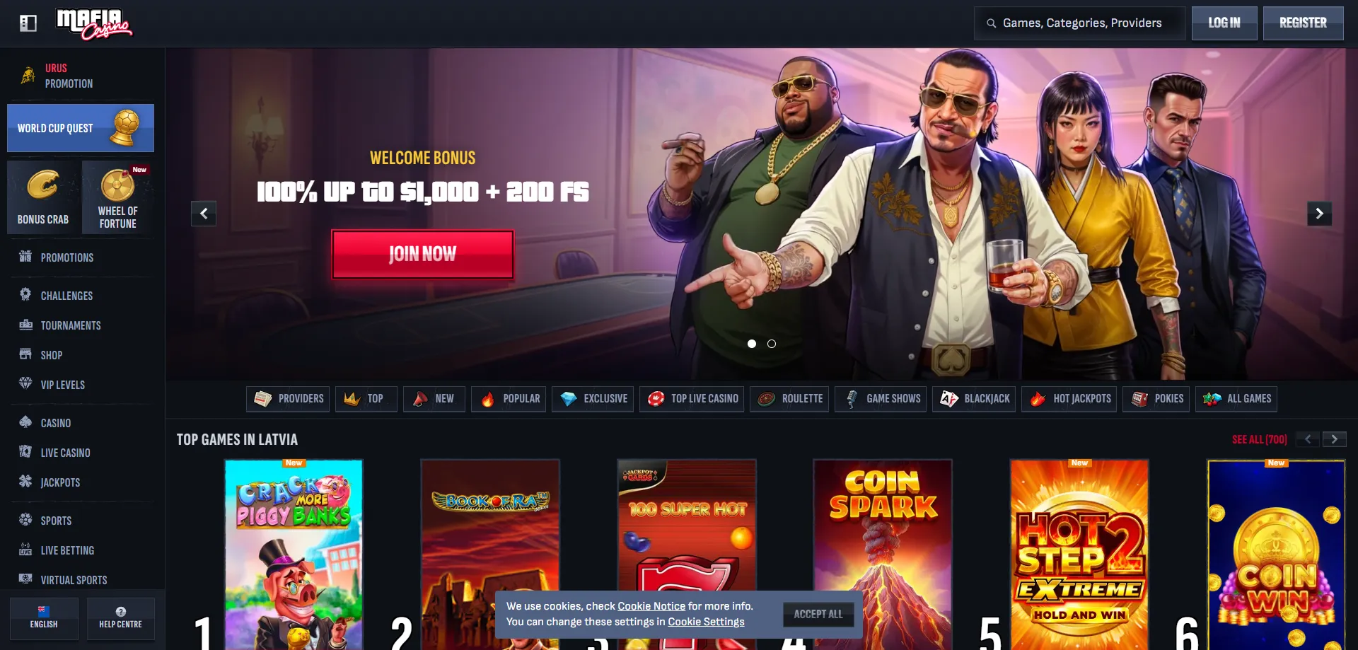 Mafia Casino overview for New Zealand players 2026